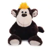 Bouillotte peluche singe mèche blonde pour micro-ondes