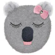 Coussin chauffant Tête de Koala et billes de tourmaline, 20 cm