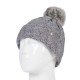 Bonnet avec pompom ultra chaud pour femme Heat Holders