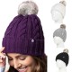 Bonnet avec pompon ultra chaud pour femme Heat Holders