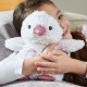 Peluche pingouin déhoussable bouillotte micro-onde