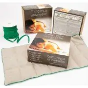 Compresse universelle chauffante décontractante en Lin 33x60 cm