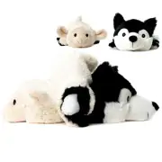 Bouillotte Peluche Duo Loup et Mouton avec capuche