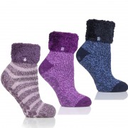 Chaussons Chaussettes avec revers Femme Ultra Chaudes 37-42