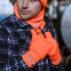 Gants ultra chauds avec bandes reflechissantes Homme