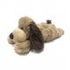 Petite bouillotte peluche chien, blé et lavande française
