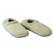 Chaussons chauffants Enfants, bouillotte aux graines de lin