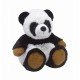 Peluche bouillotte micro-onde Panda noir et blanc pour enfant