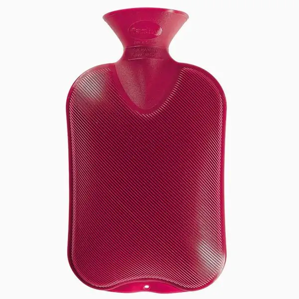 Mini bouillotte avec housse tricotée Eau de remplissage sûre 0,5 l  caoutchouc Silicone Hiver Sac d'eau chaude