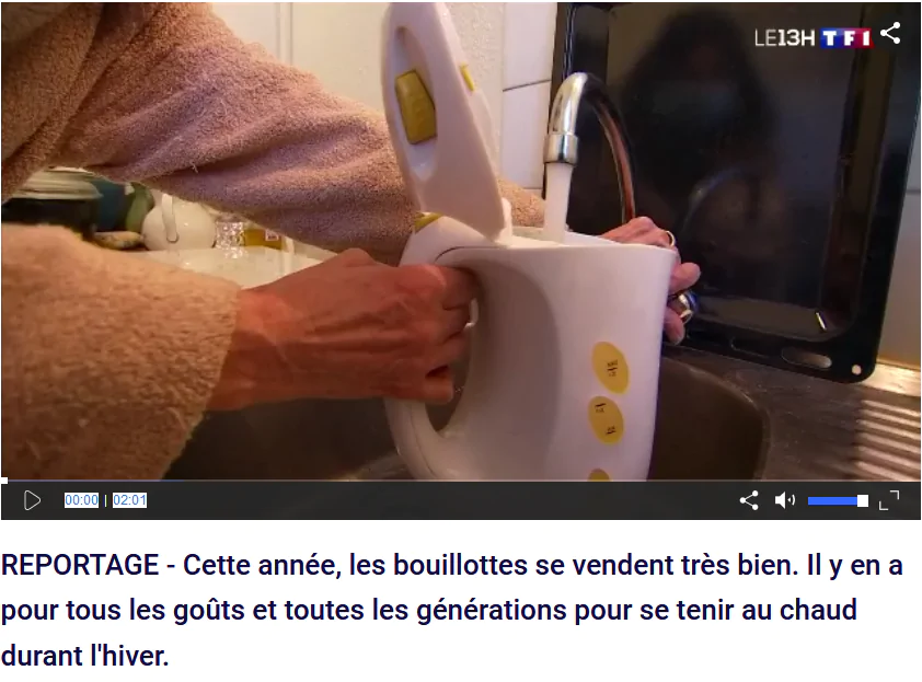 Une bouillotte à eau qui fonctionne à l'électricité! - Douce Bouillotte, le  blog