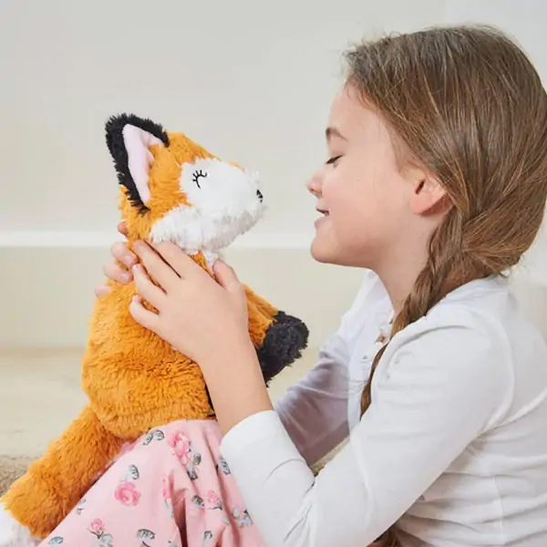 Bouillotte peluche renard, photo par Warmies