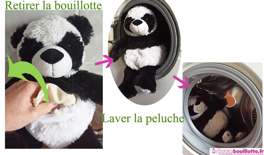 Laver sa peluche bouillotte déhoussable