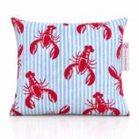 bouillotte aux noyaux de cerise coussin homards rouges