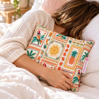 bouillotte coussin aux noyaux de cerise tropical