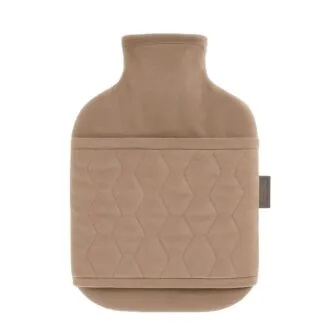 Bouillotte à eau avec housse matelassée et ingénieuse fonction chauffe-mains (2)