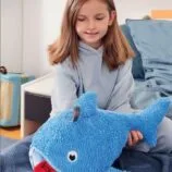 Peluche dauphin avec bouillotte à eau 0,8 L intégrée