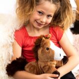 Bouillotte peluche cheval aux graines