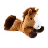 Bouillotte peluche cheval aux graines