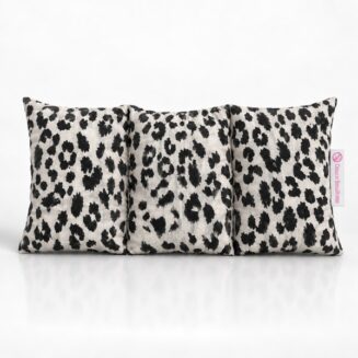 bouillotte leopard aux graines de cerise