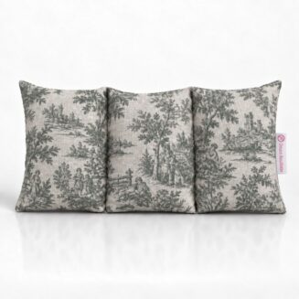 bouillotte toile de jouy aux graines de cerise