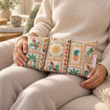 bouillotte motif tropical aux graines de cerise fabrication francaise